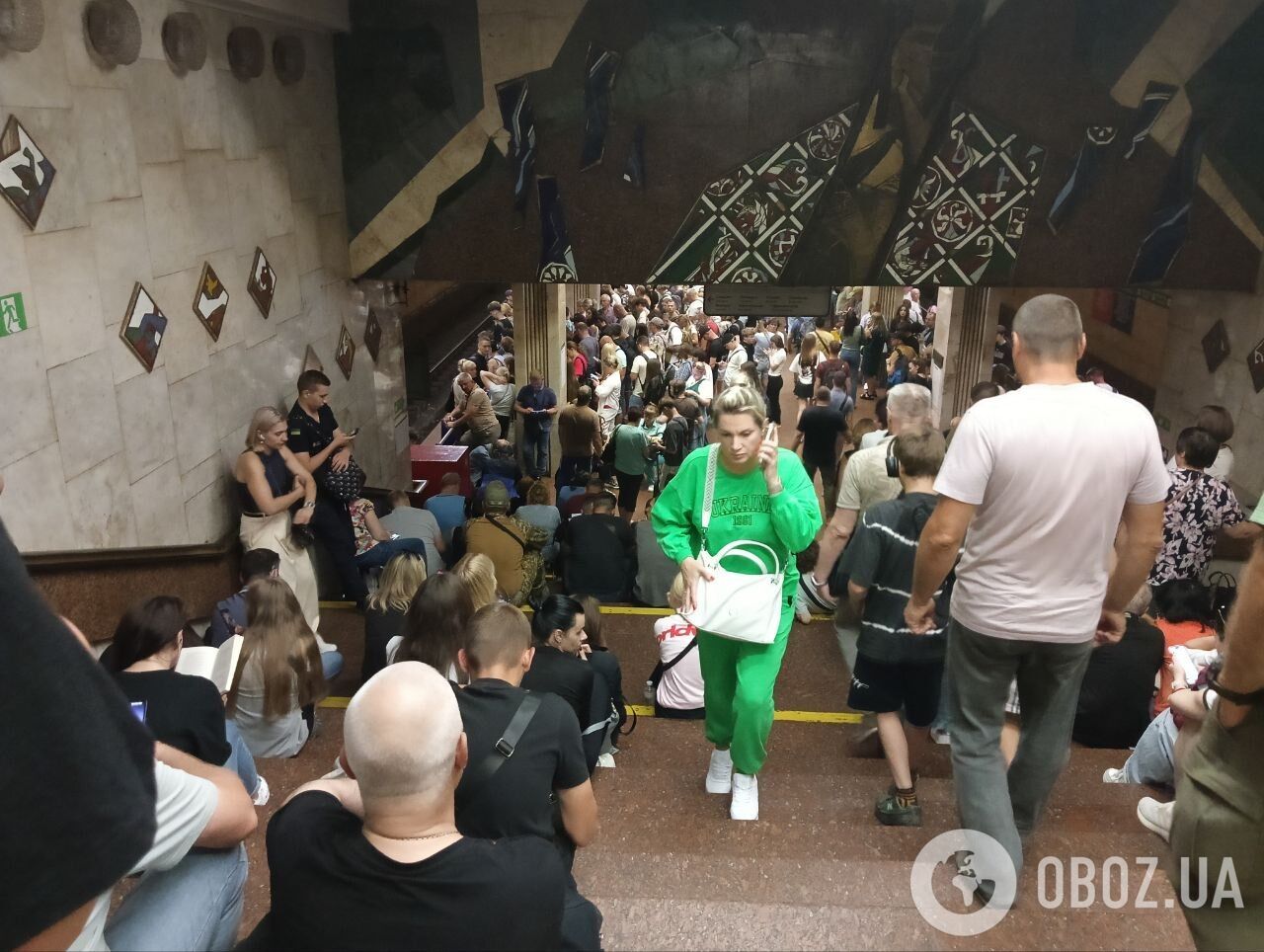 метро Киев во время тревоги