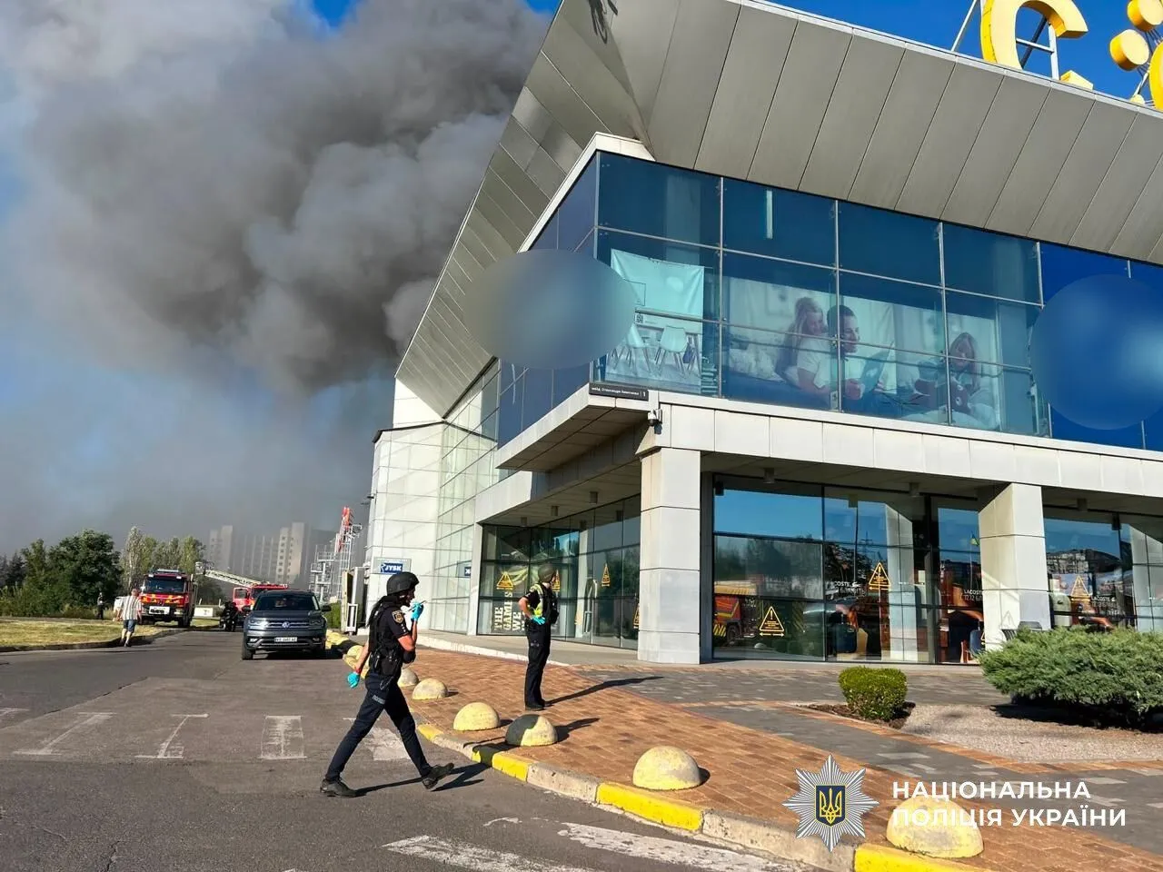 Наслідки удару по Кривому Рогу.