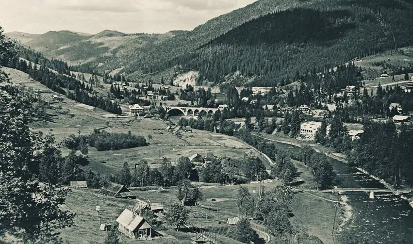 Панорама Ворохты, фото начала ХХ века.