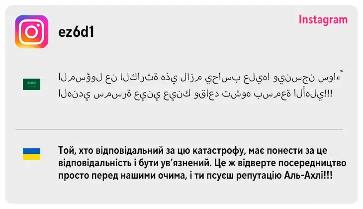 Комментарии болельщиков
