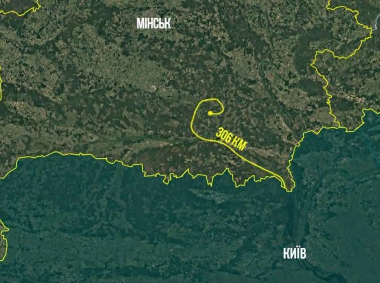 «Бандероль» пролетела 120 км.