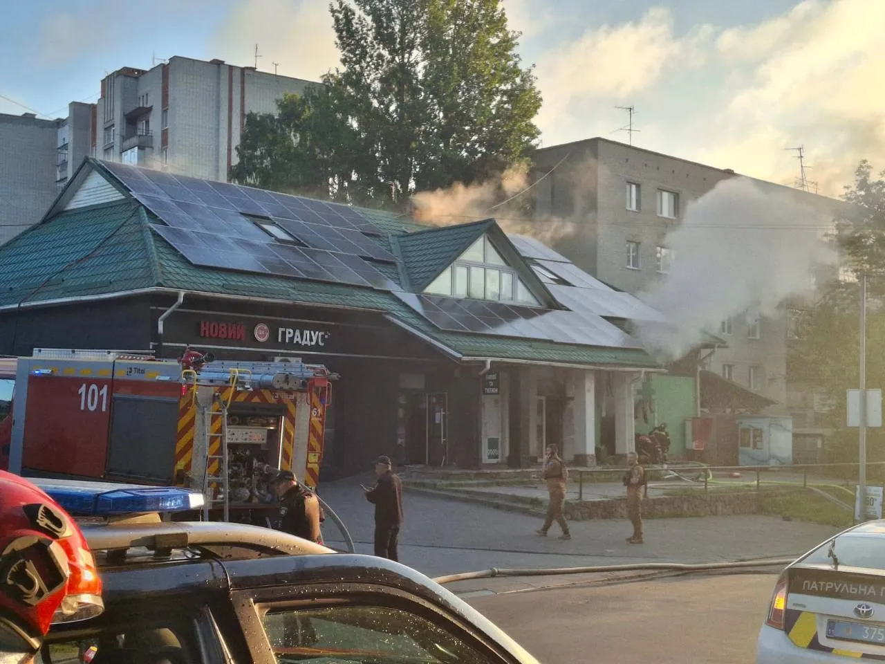 Пожар в львовской аптеке