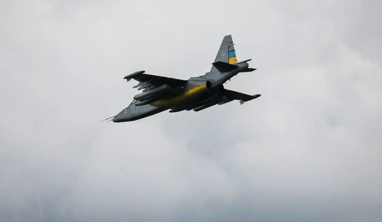 Штурмовик Су-25 Воздушных сил ВСУ.