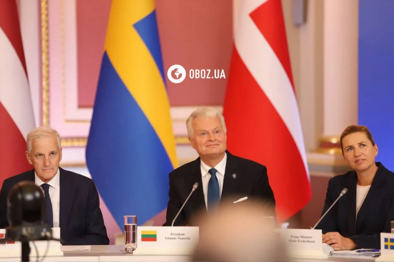 Йонас Гар Стере, Гитанас Науседа и Метте Фредериксен