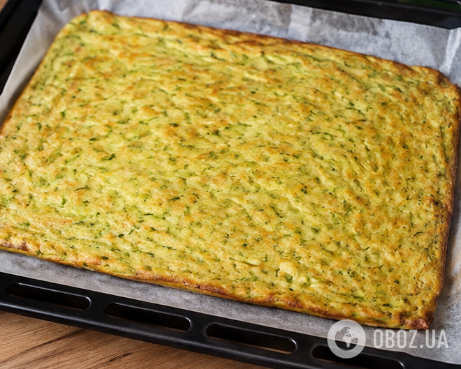 Основа из кабачков для рулета
