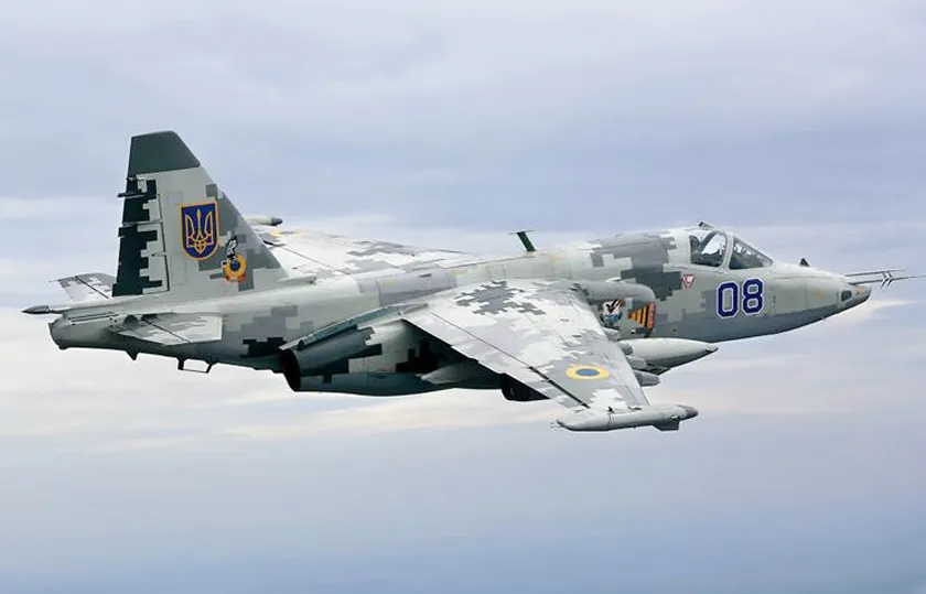 Самолет Су-25 ВС ВС Украины.