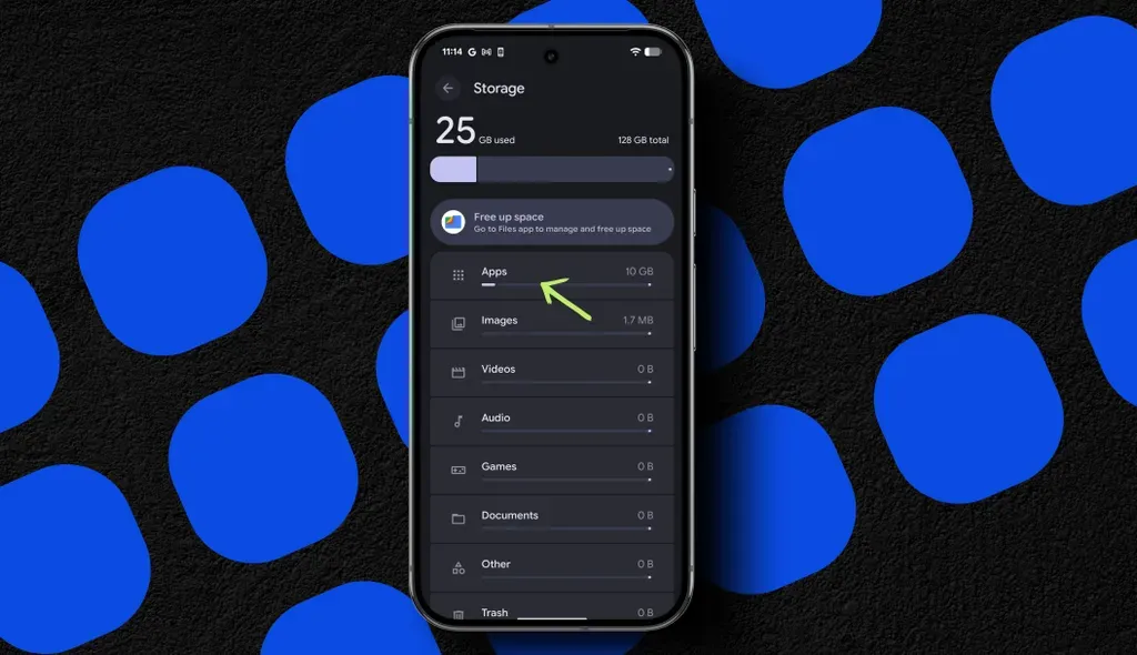 Просмотр всех приложений на вашем смартфоне.