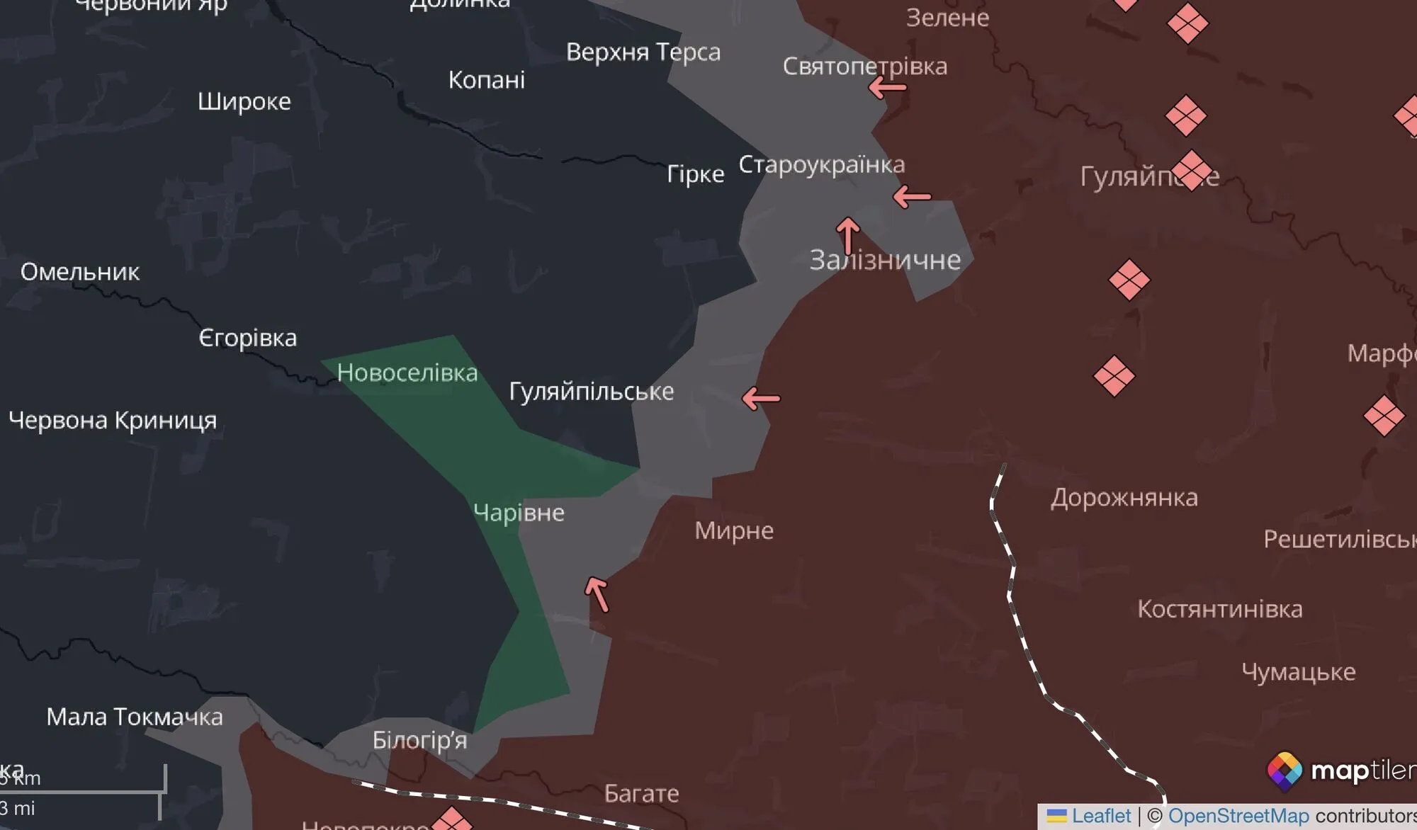 Ситуація на Гуляйпільському напрямку в Запорізькій області.