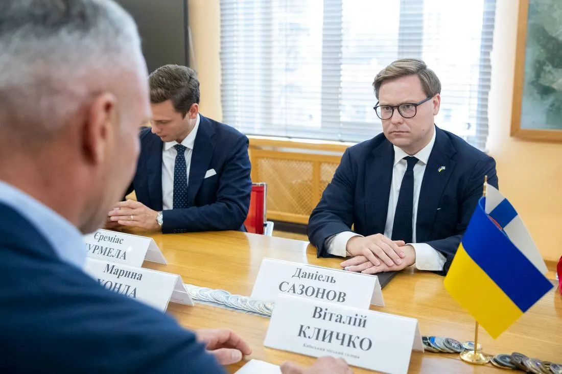 Встреча с мэром города-побратима Киева – Хельсинки – Даниэлем Сазоновым