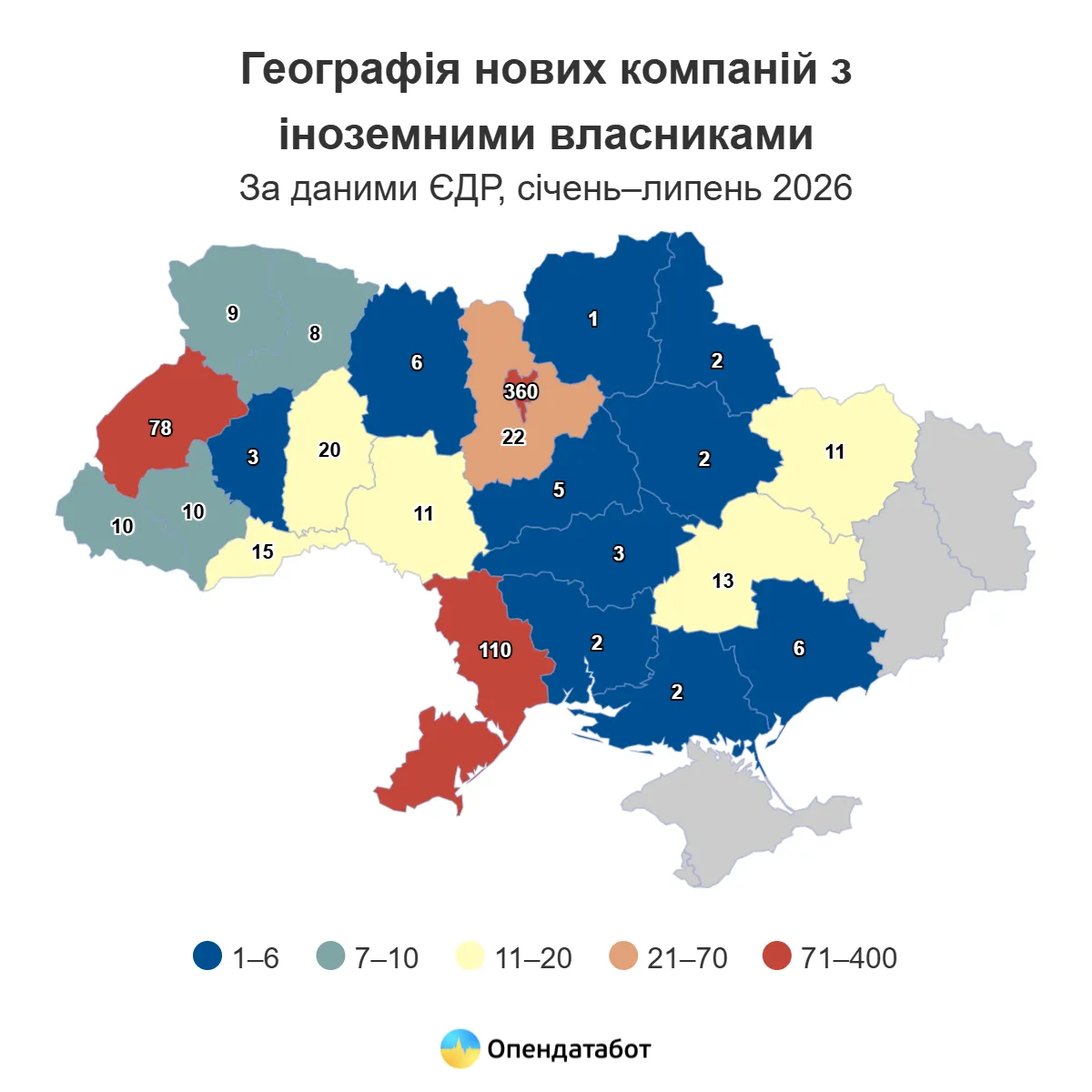 Где открыто больше всего предприятий