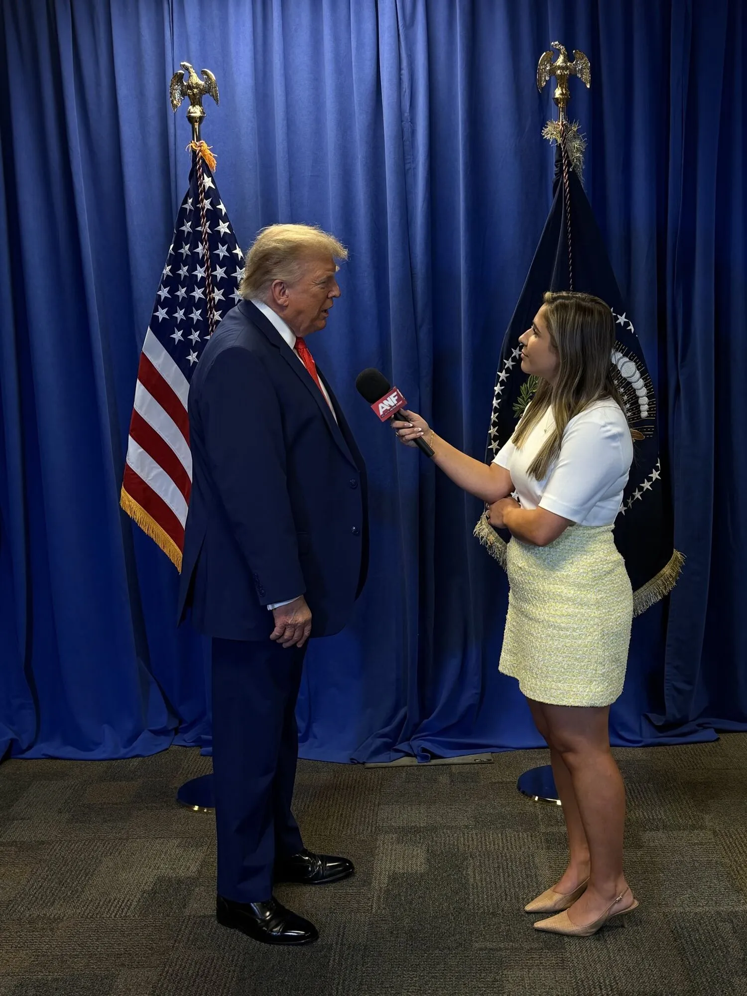 Трамп дає інтервʼю Atlanta News First.