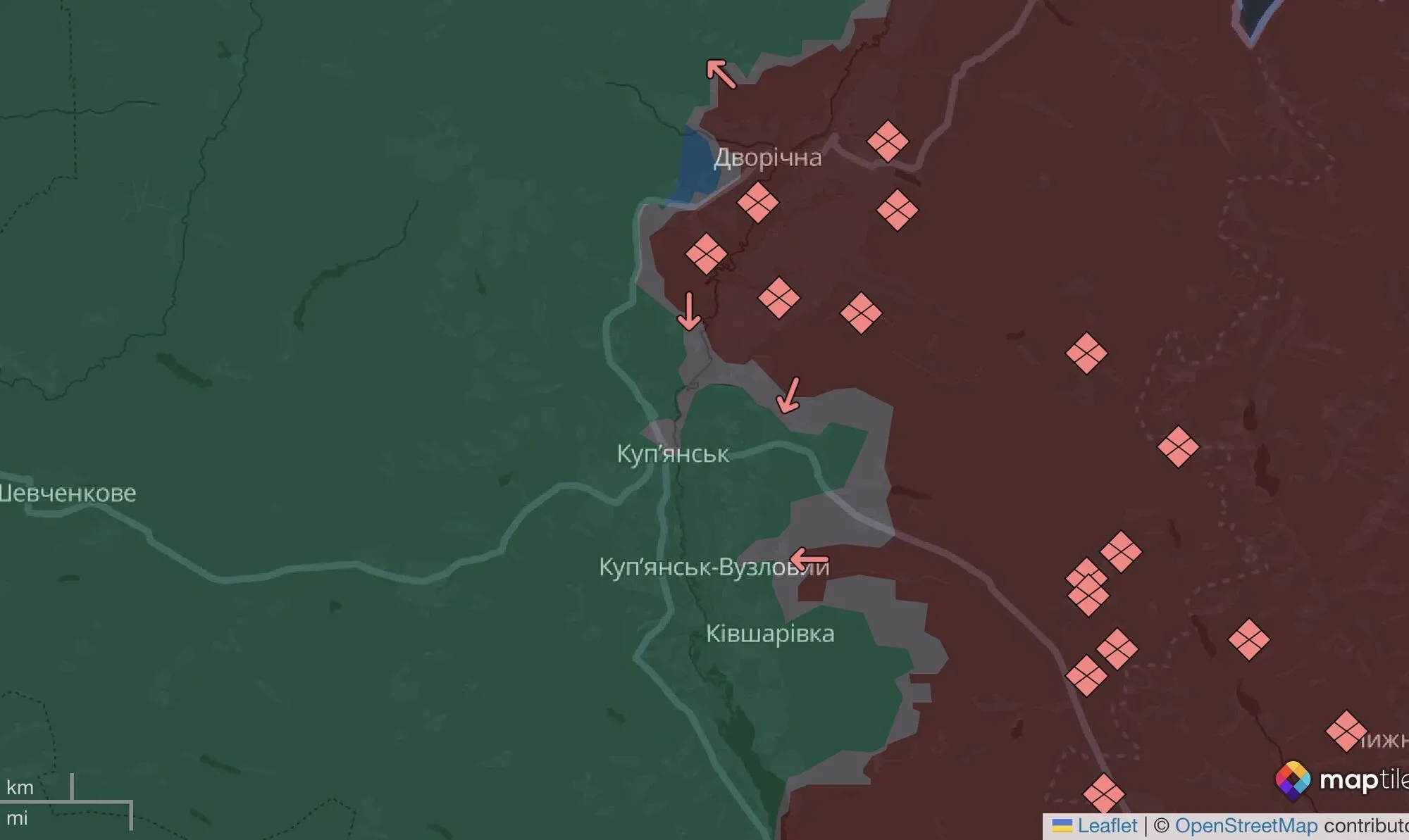 Ситуация на Купянском направлении.