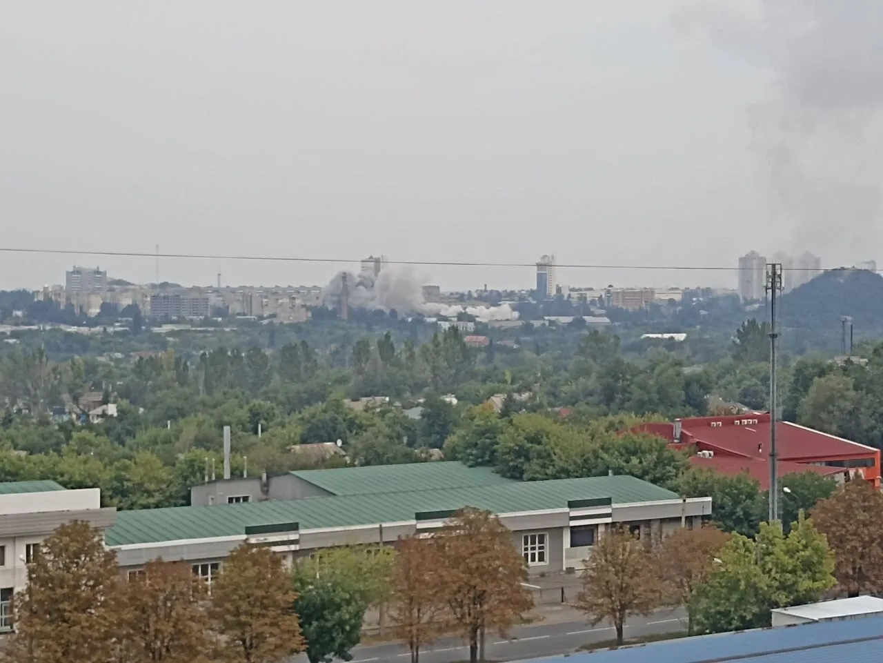 Последствия ракетного удара по оккупированному Донецку.