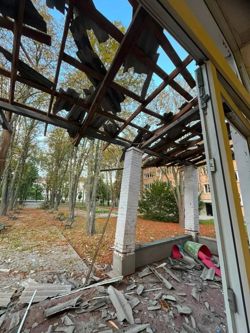 Наслідки терористичного удару по Києву.
