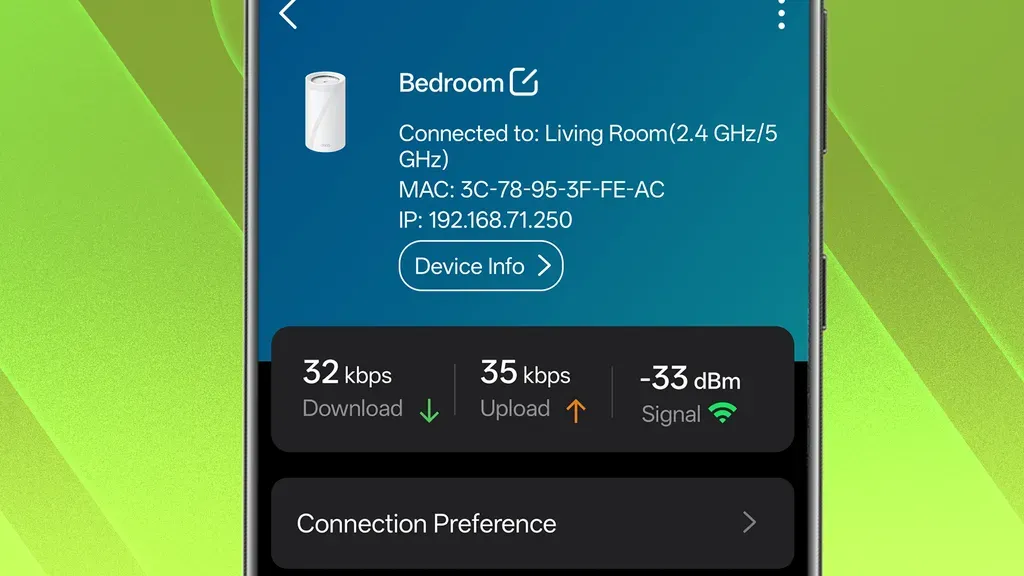 Проверка сигнала Wi-Fi.