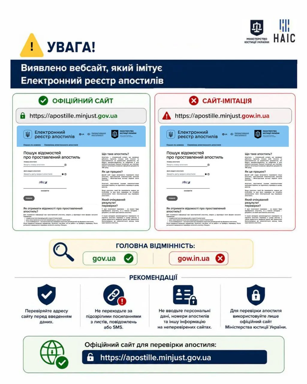 Как распознать поддельный сайт государственного учреждения