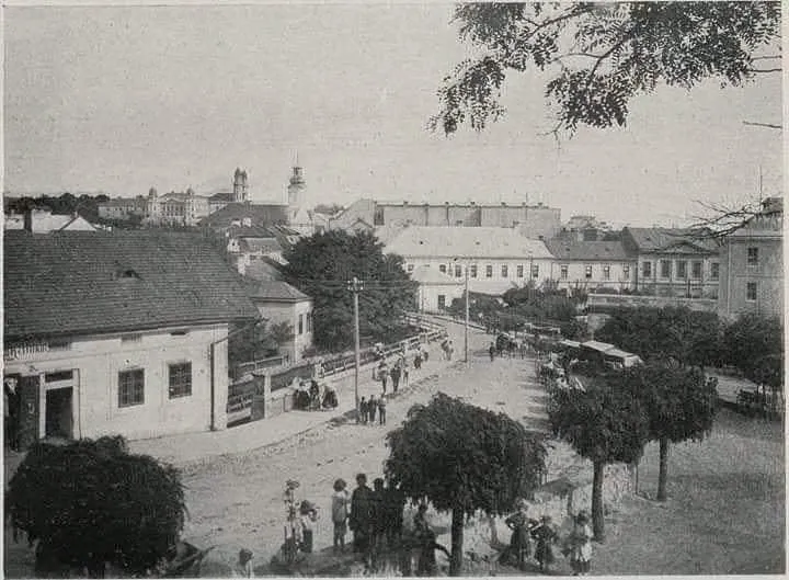 Ужгород в районе современной улицы Фединца, 1907 год.