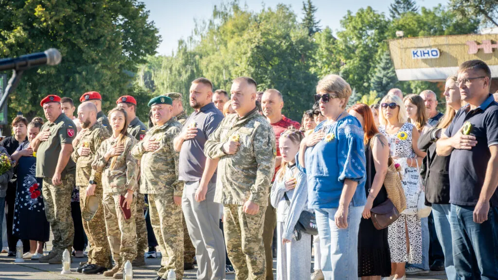 В Житомире почтили память павших защитников.