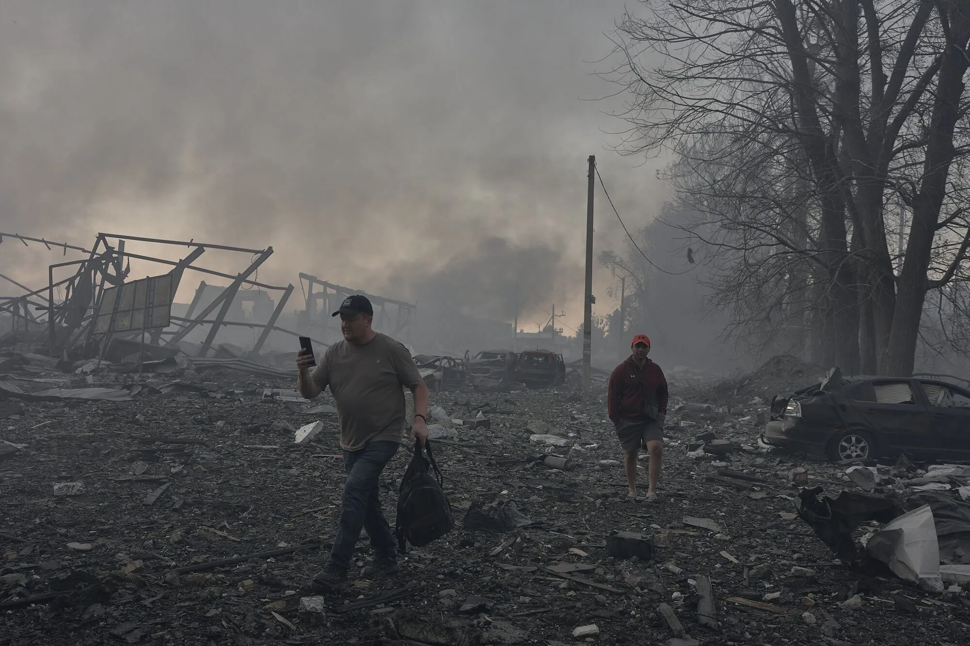 Последствия детонации боеприпасов вблизи села Мила.