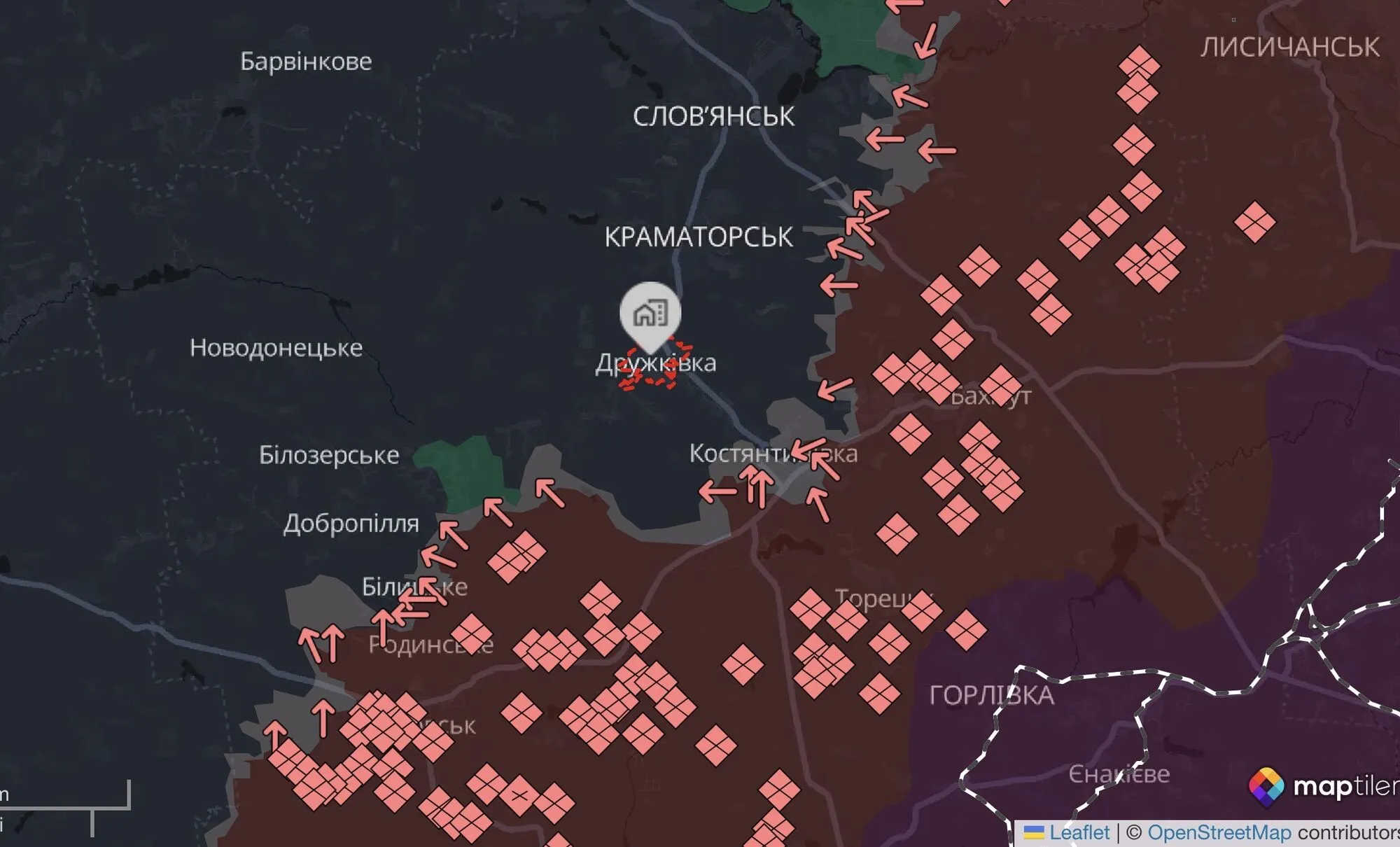 Ситуация на Краматорском направлении.