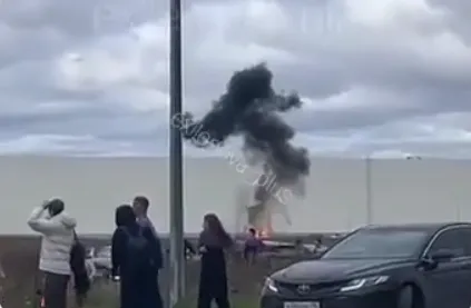 Место падения одного из дронов