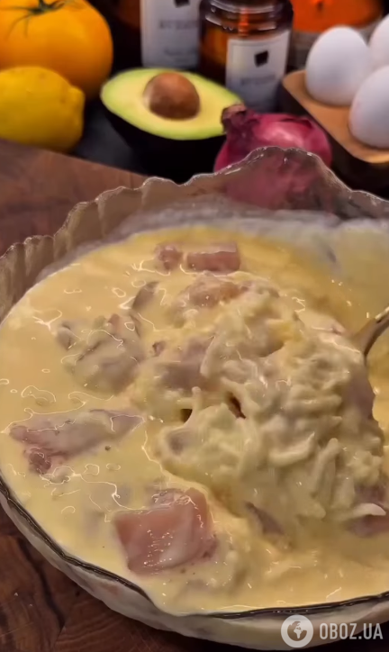 Перемешиваем с курицей