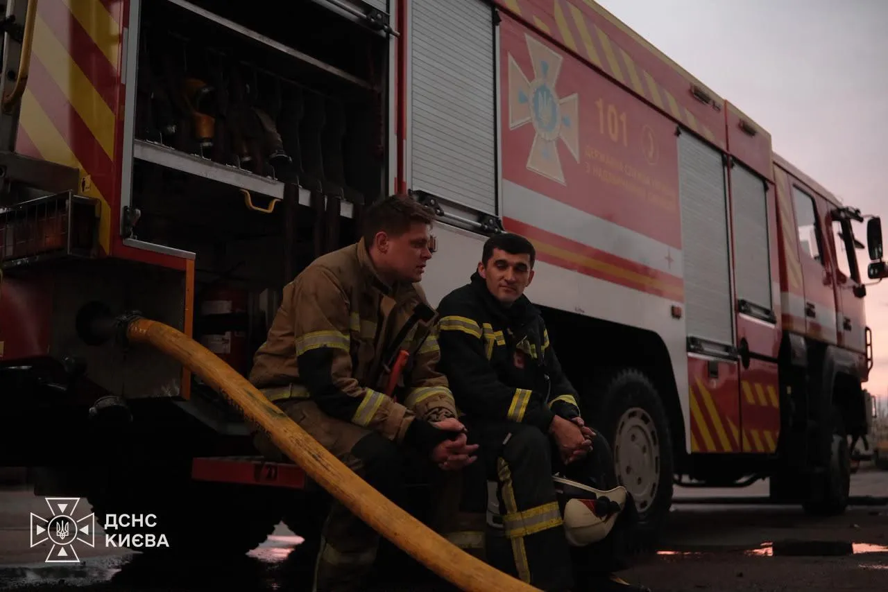 После атаки возникли пожары