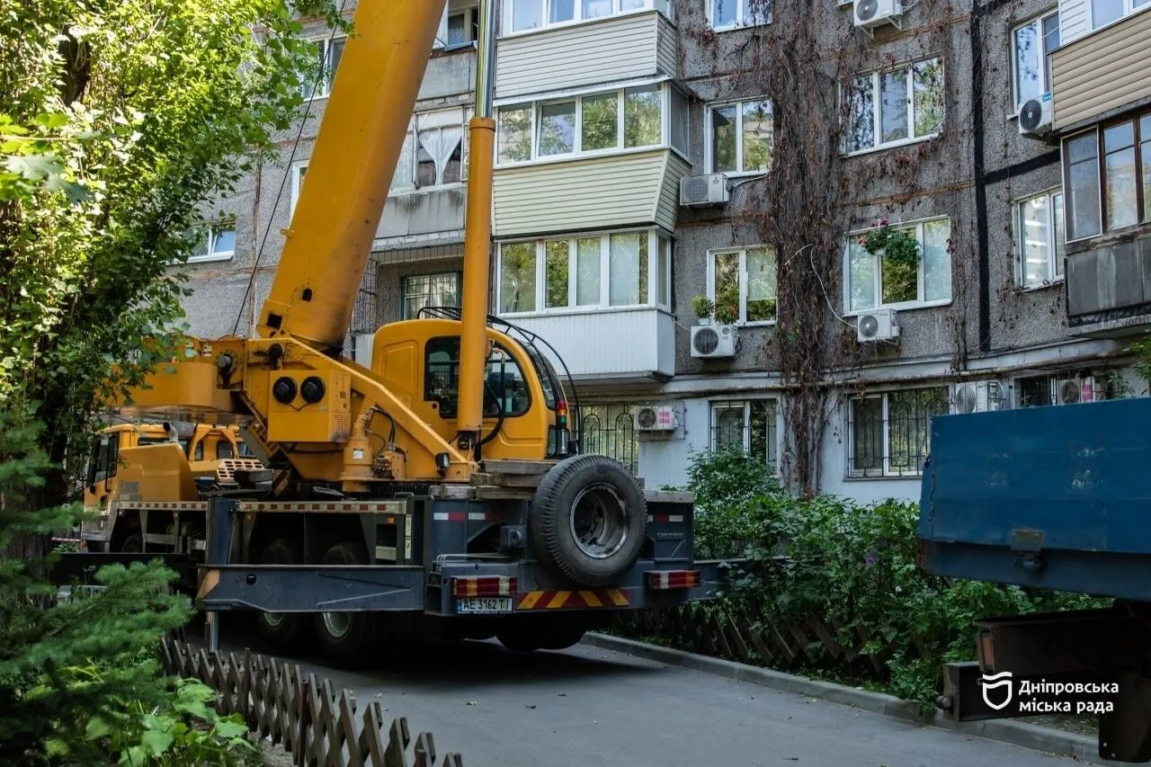 В Днепре утепляют многоэтажные дома