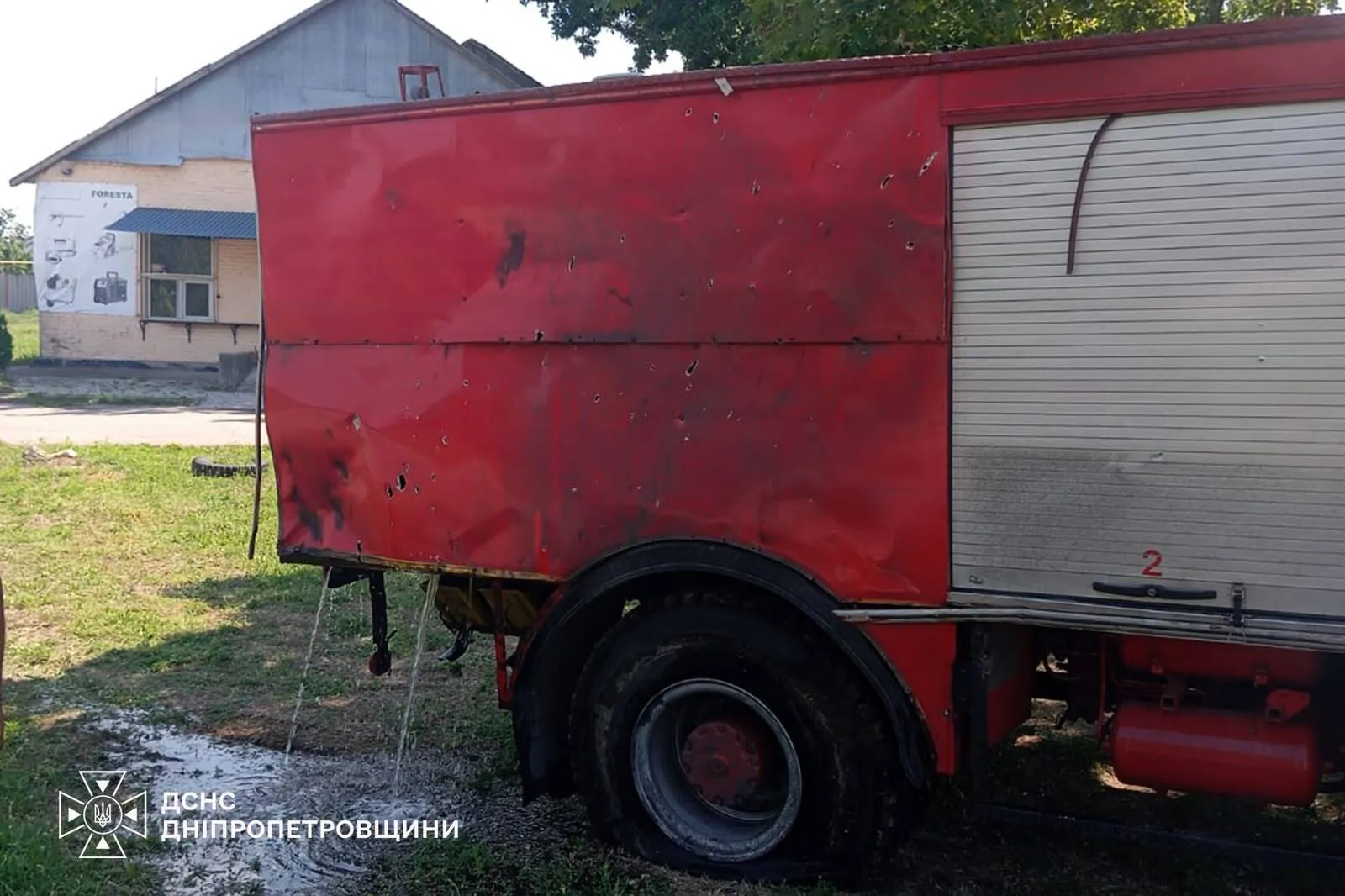 Через удар пошкоджена техінка