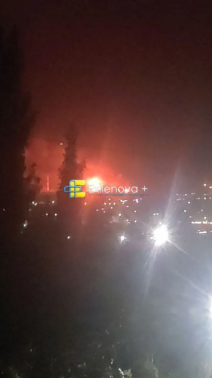 Після обстрілу спалахнула сильна пожежа