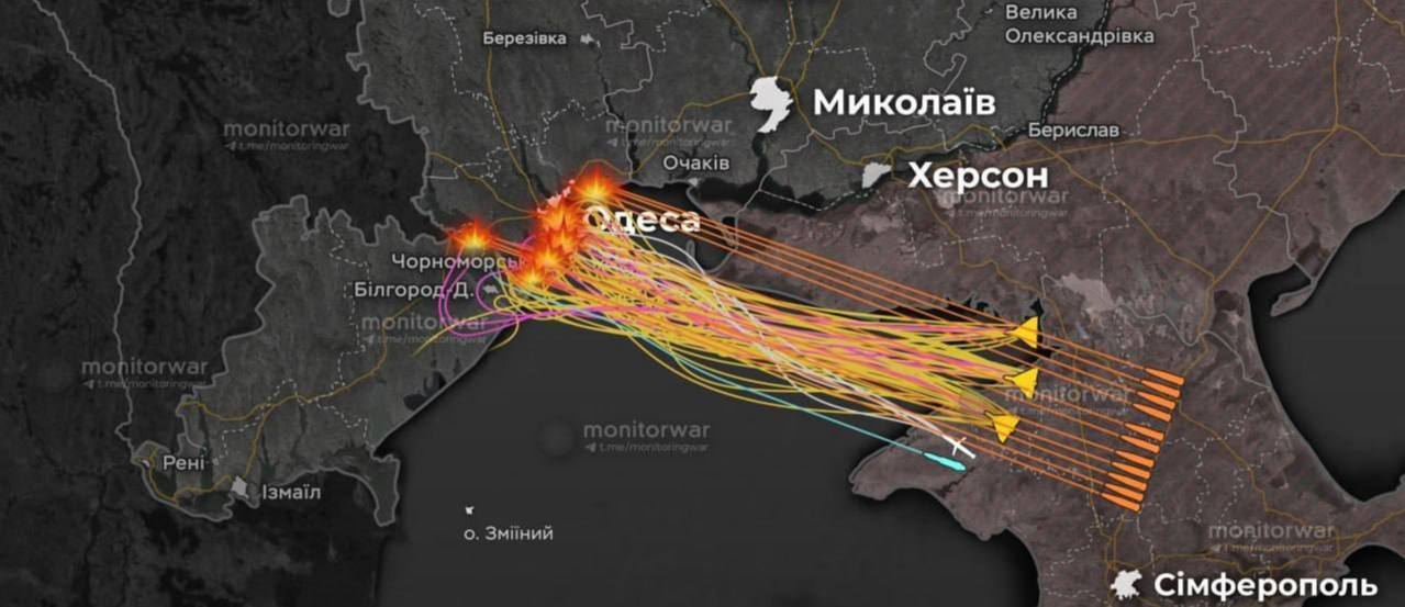 Масований удар по Одеській області
