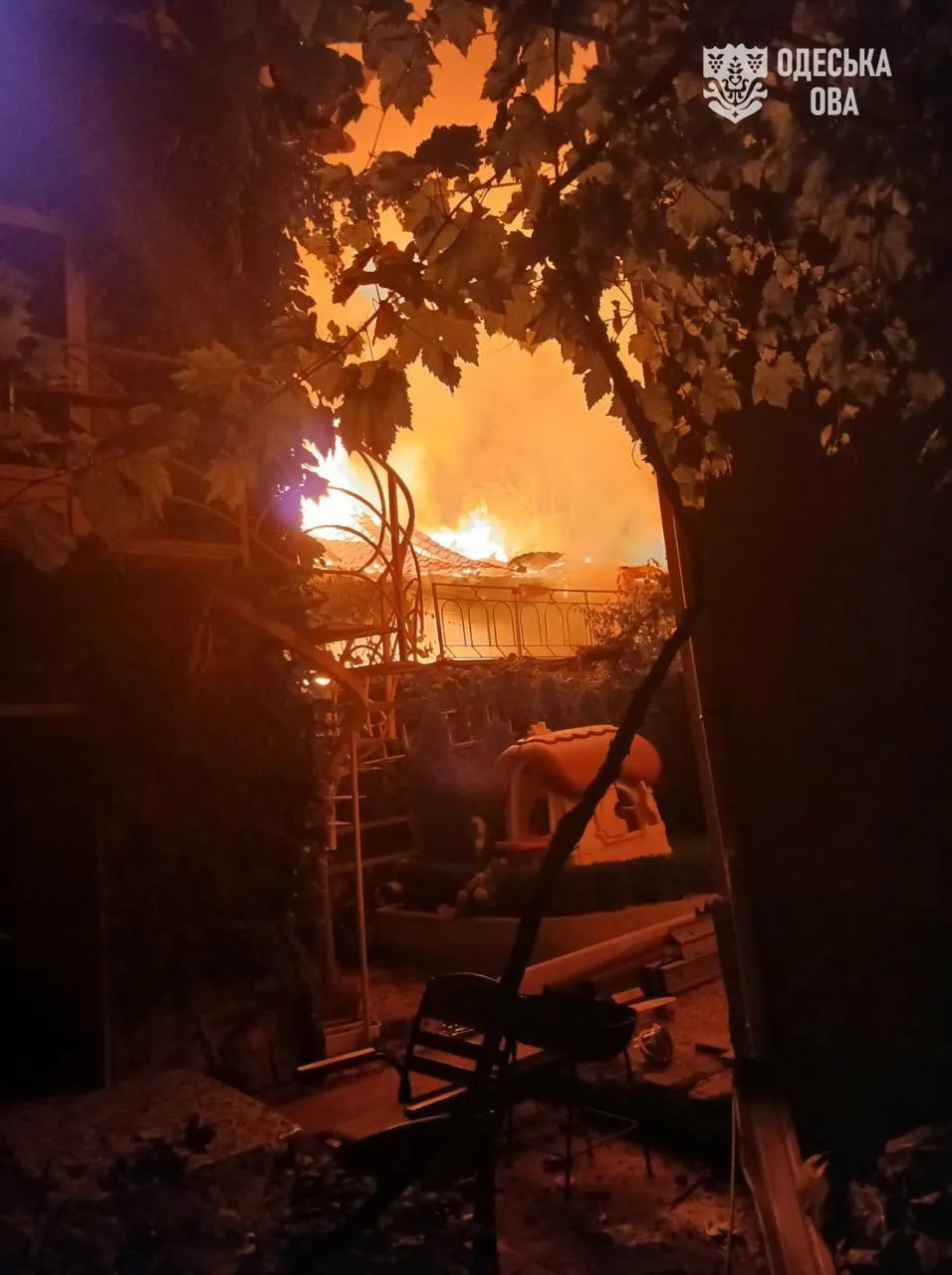 Після атаки почалися пожежі