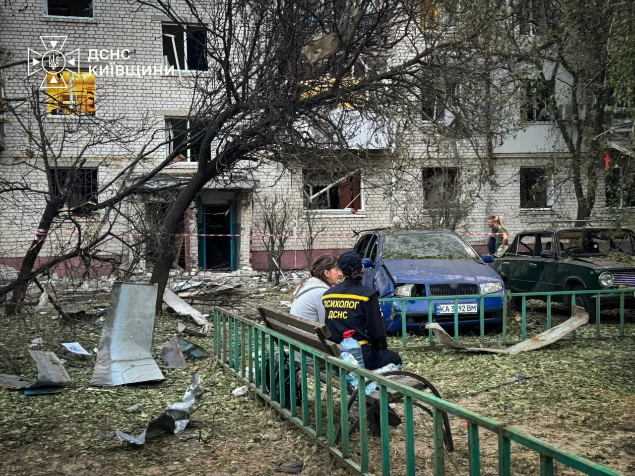 Враг атаковал Киевскую область.