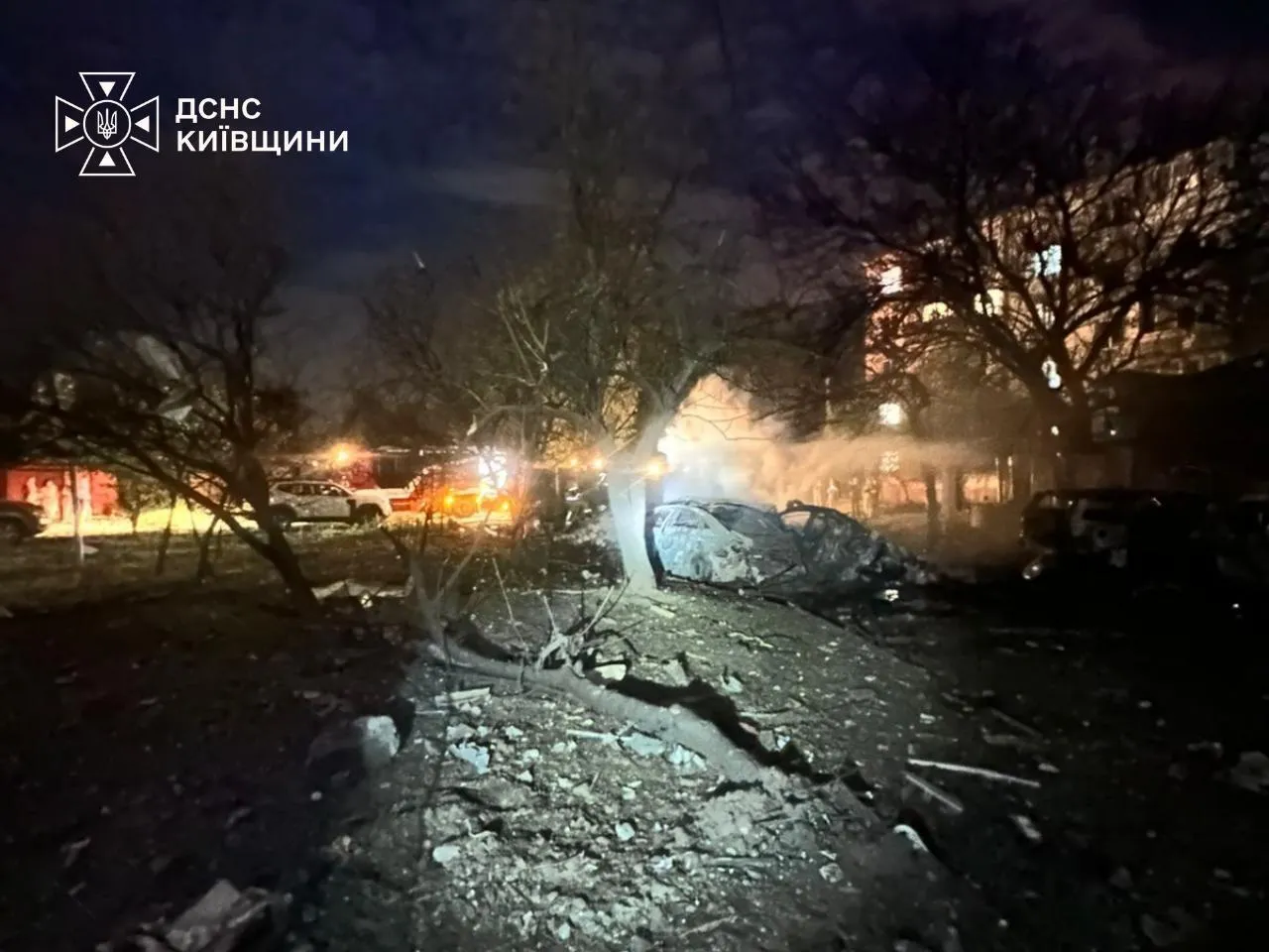 Враг атаковал Киевскую область.