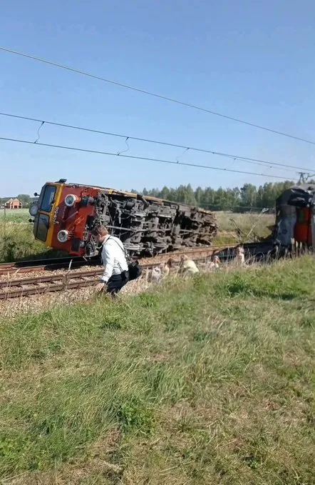 Авария на железнодорожном переезде в Мазовецком