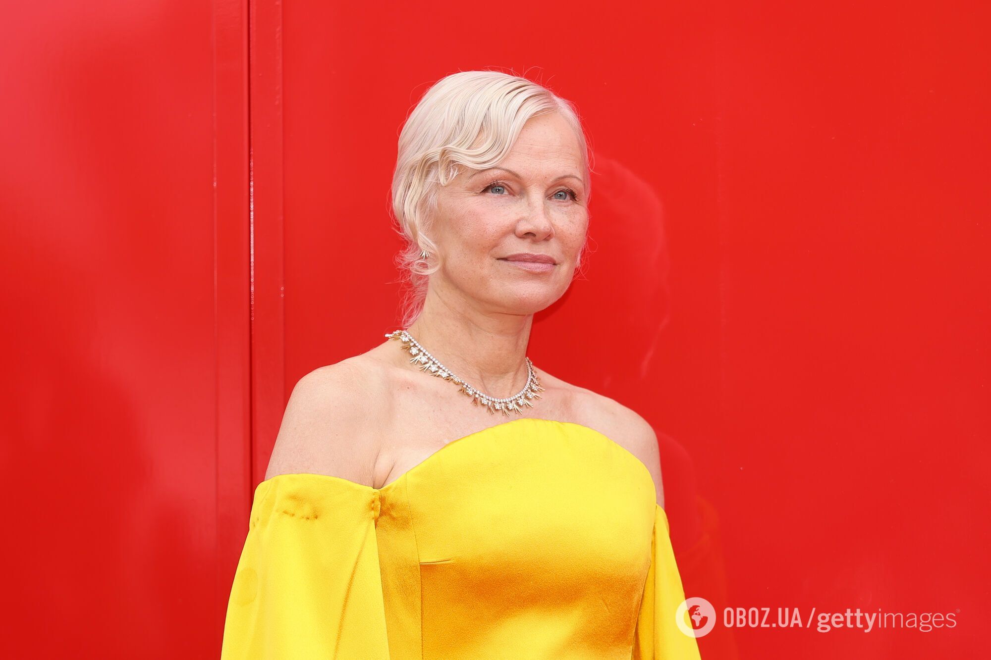 Андерсон решила не отказываться от лёгкого макияжа