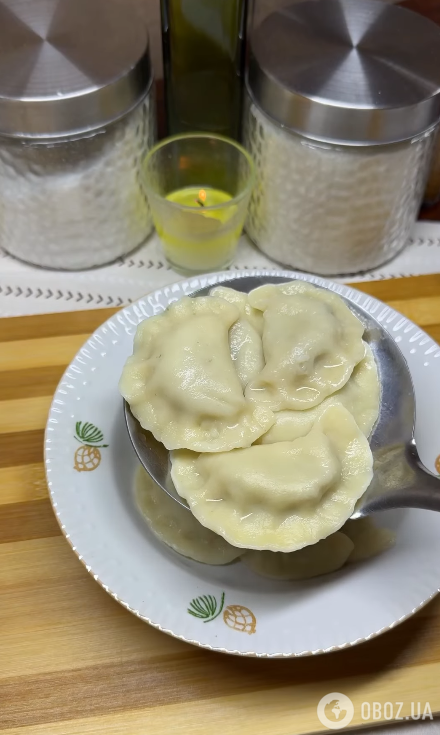Готовые вареники