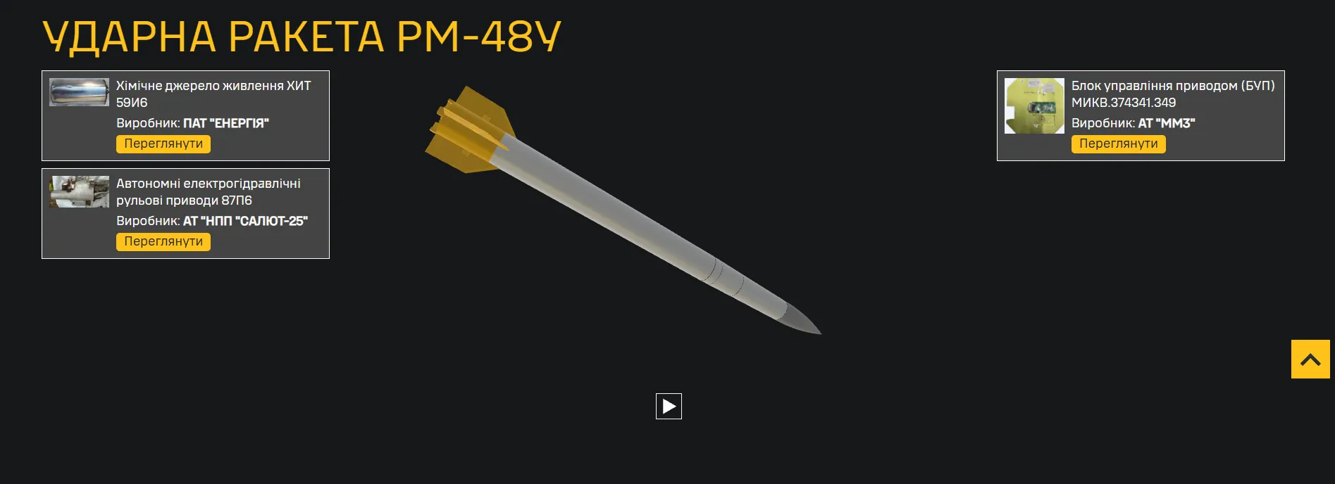 Ракета PM-48У.
