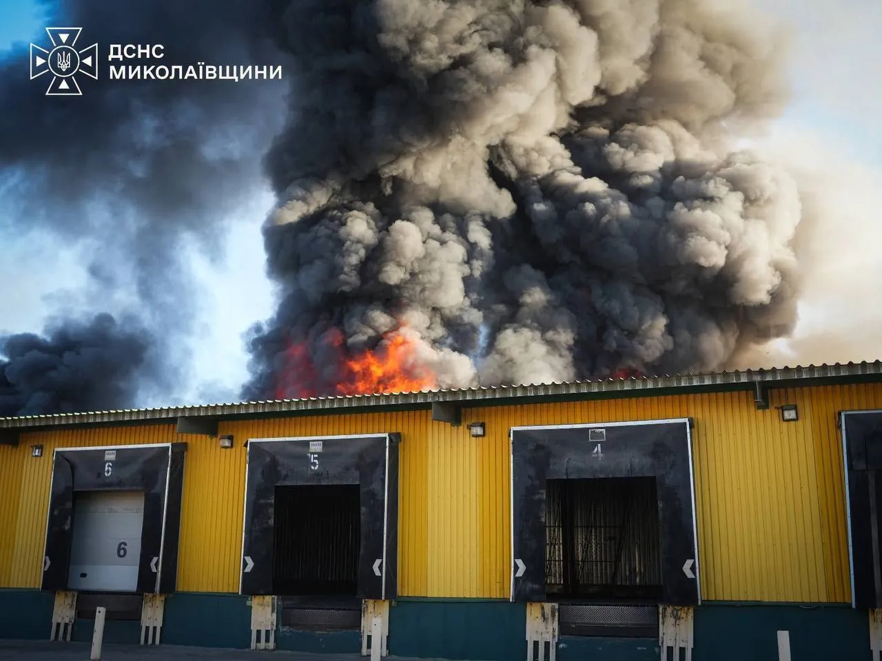Пожар в Николаевской области