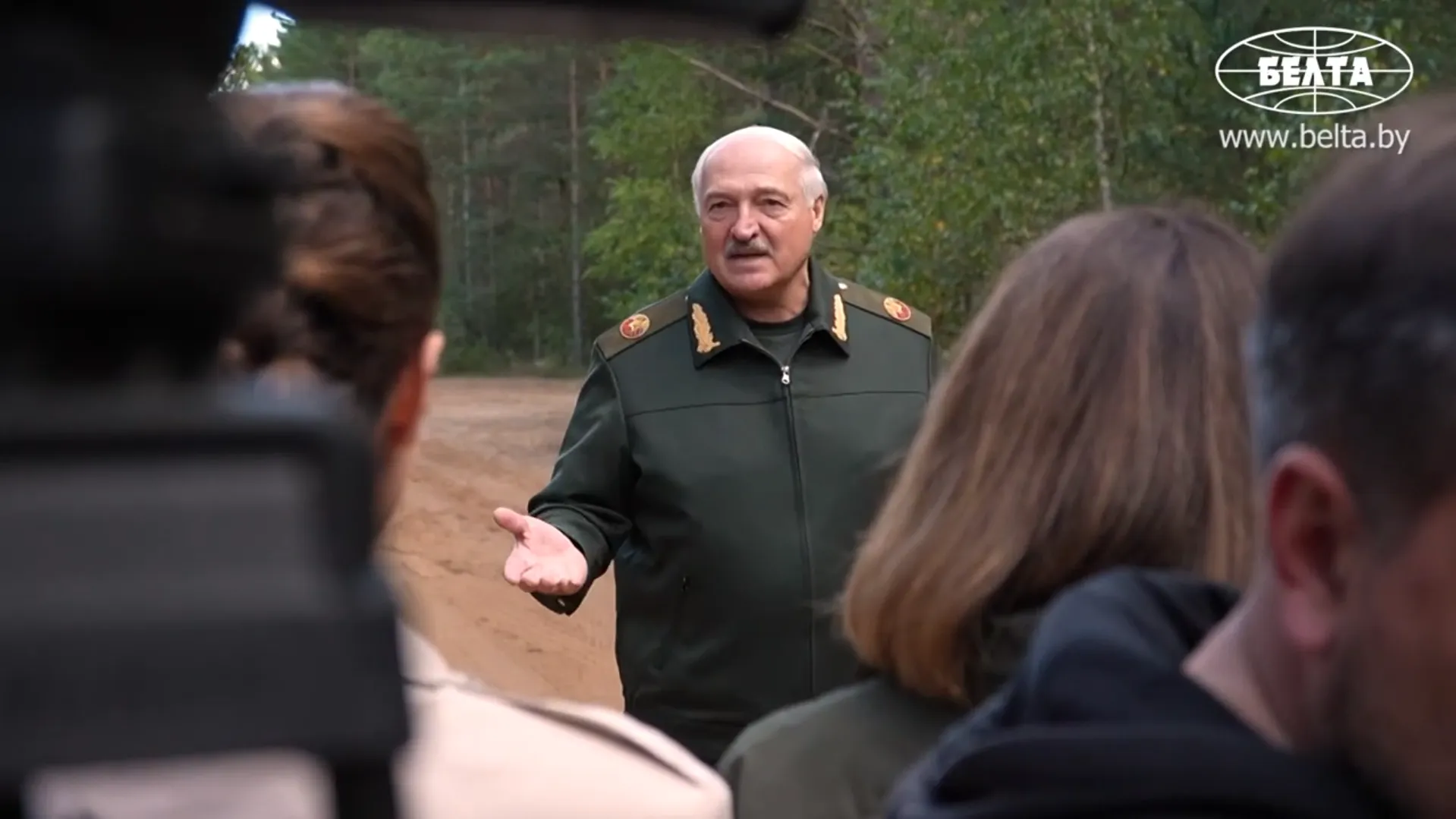 Лукашенко на полигоне "Обуз-Лесновский"