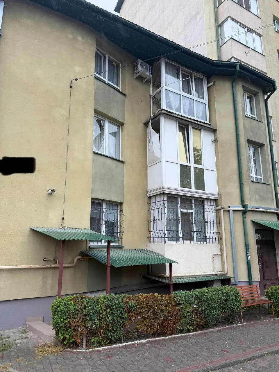 Дом, повреждённый в результате атаки на Ивано-Франковск, 13 сентября 2026 года.