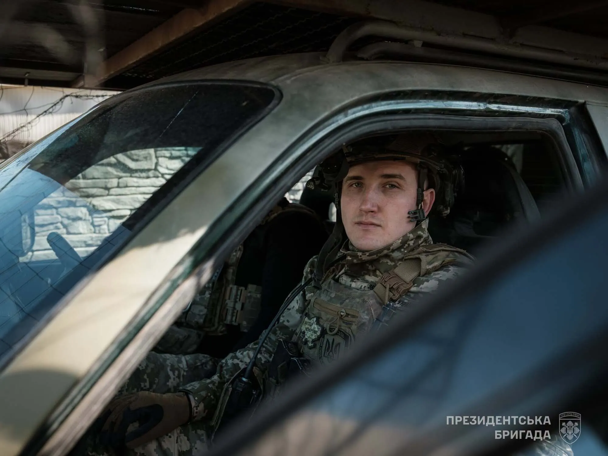 Военный Отдельной президентской бригады имени гетмана Богдана Хмельницкого.