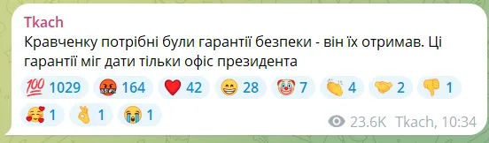 Скриншот сообщения