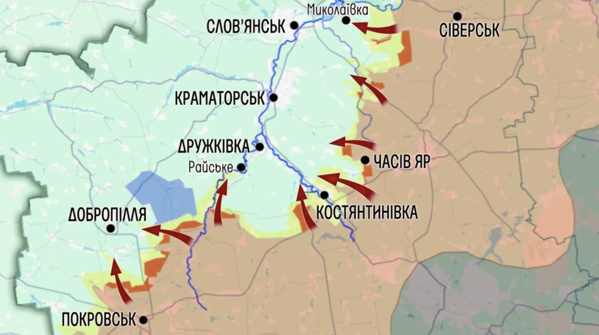 Карта бойових дій.