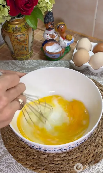Готовим яичную массу