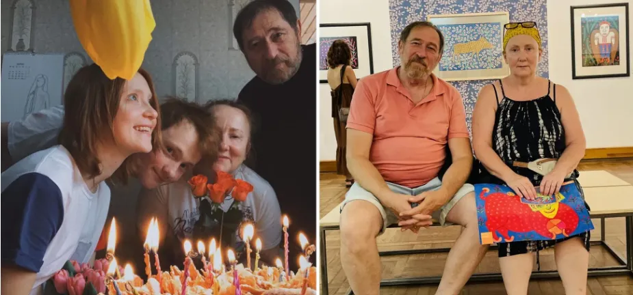 Родина Віктора Жданова та Олени Хохлаткіної.