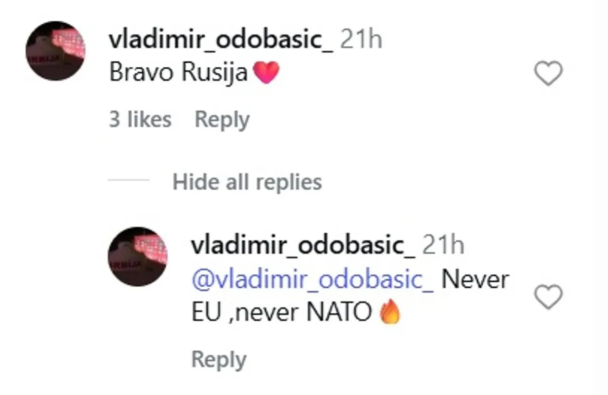 Одобашич цинично похвалил РФ за удар по Одессе.