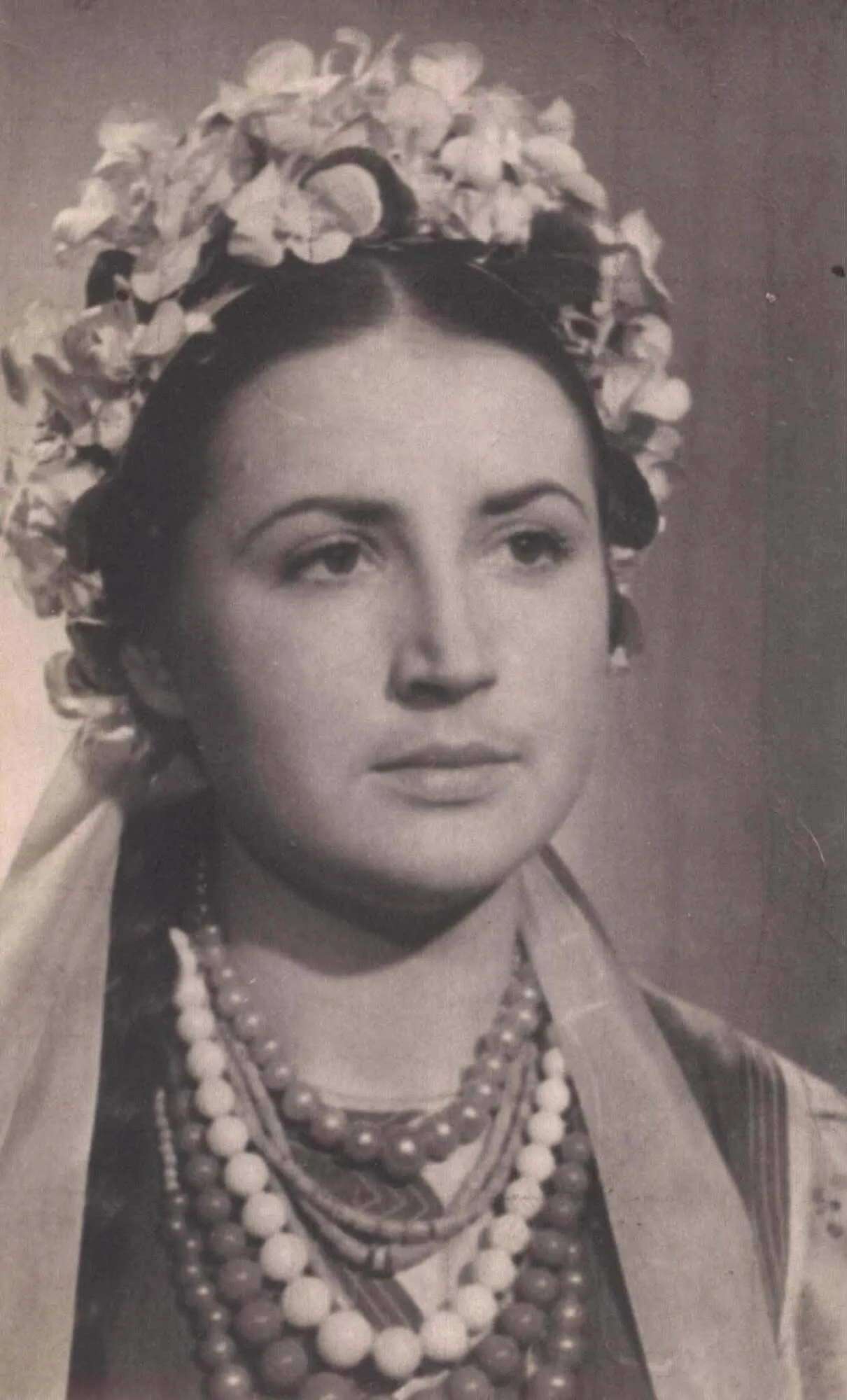 Галина Яблонська в молодості.