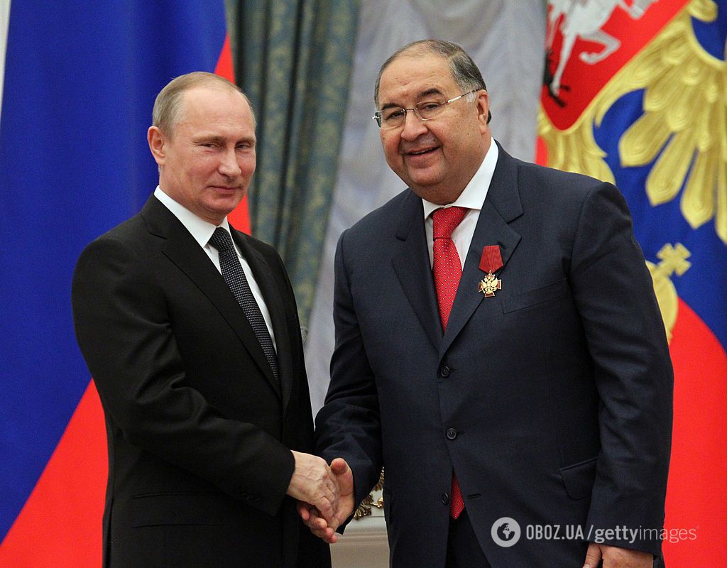 Российский диктатор Путин с олигархом Усмановым.