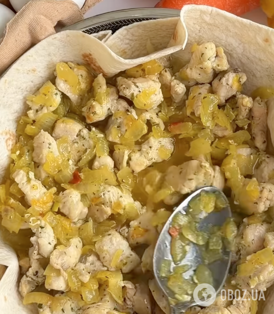 Цибуля з м'ясом для начинки